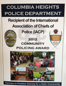 Community Police Award - 2012